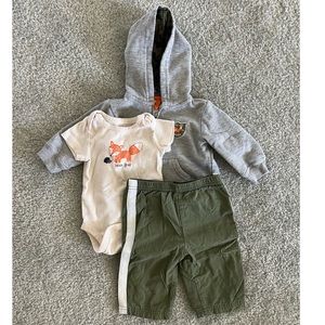 Three Piece 3-6m Set